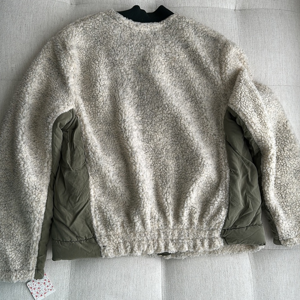 COPY - Free People Women’s Shearling Color Block Jacket - Small - Picture 4 of 14